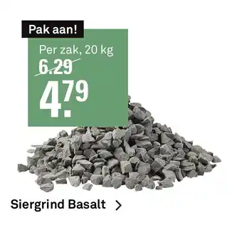 Karwei Siergrind basalt 20 kg aanbieding