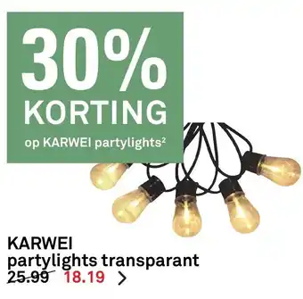 Karwei Partlights transparent aanbieding