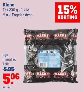 Makro Klene 230g aanbieding