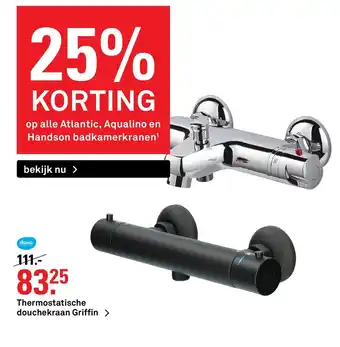 Karwei Thermostatische douchekraan griffin aanbieding