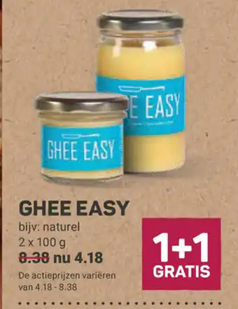 Ekoplaza Ghee easy 2 x 100g 1+1 gratis aanbieding