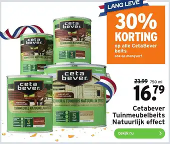 GAMMA Cetabever tuinmeubelbeits natuurlijk effect 750 ml aanbieding