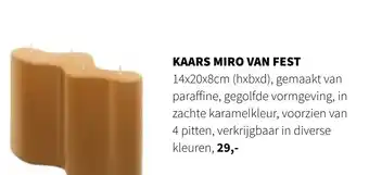 Nijhof Kaars miro van fest aanbieding