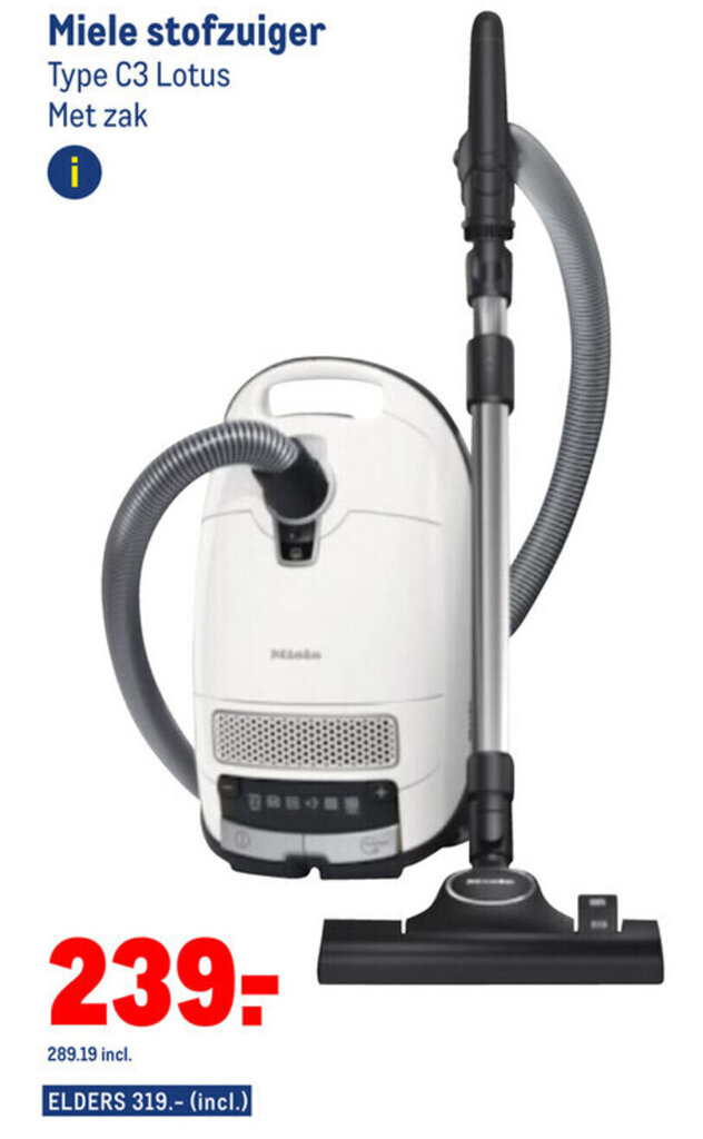 Voor Miele geschikte Stofzuiger Zuigmond