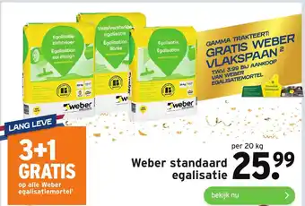 GAMMA eber standaard egalisatie 20 kg aanbieding