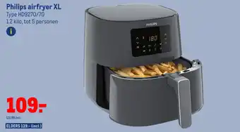 Makro Philips airfryer XL HD9270/70 aanbieding