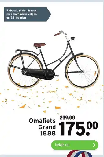 GAMMA Omafiets grand 1888 aanbieding