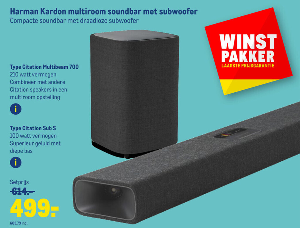 Telecomando Soundbar Per Harman Kardon Citation MultiBeam 700: Nuovo Originale, 433 MHz