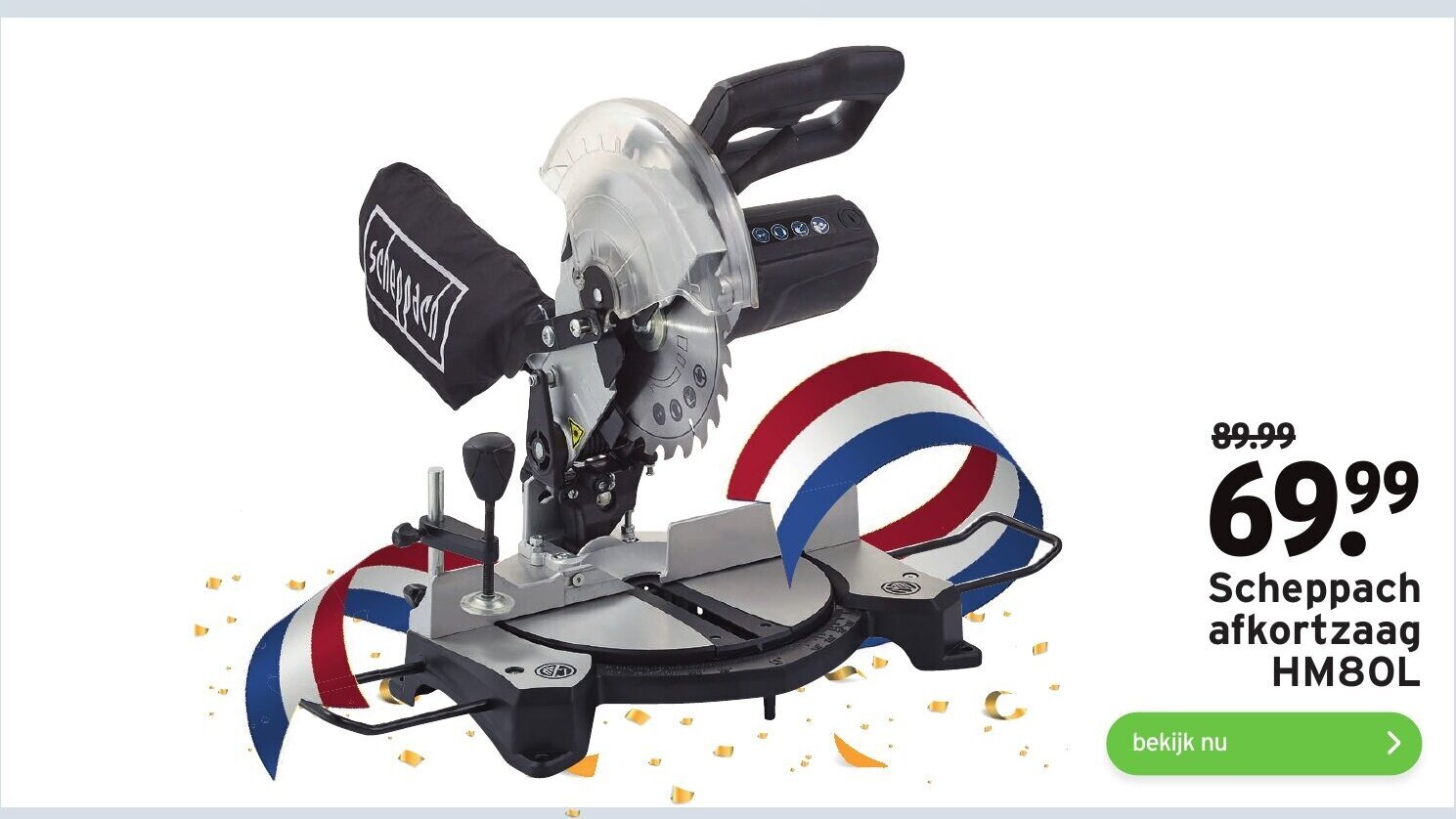 HM80L Afkortzaag incl. laser - 1500W - 210 x 30mm zwart