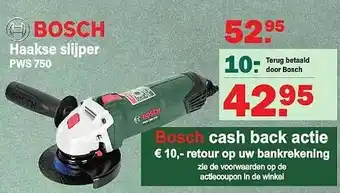 Van Cranenbroek Bosch haakse slijper pws 750 aanbieding