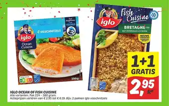 Dekamarkt Iglo ocean of fish cuisine 1+1 gratis aanbieding