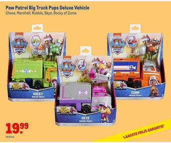 Makro Paw patrol big truck pups deluxe vehicle aanbieding