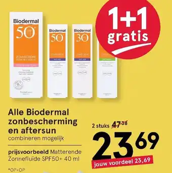 Etos Alle biodermal zonbescherming en aftersun 40ml aanbieding