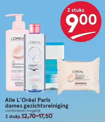 Etos Alle l'oreal paris dames gezichtsreiniging aanbieding