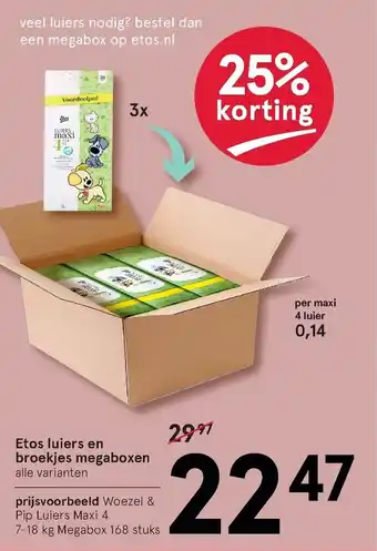 Etos Luiers en broekjes megaboxen aanbieding