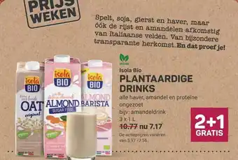 Ekoplaza Isola bio plantaardige drinks 2+1 gratis aanbieding