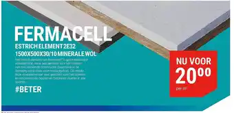 Pontmeyer Fermacell estrich element 2e32 aanbieding