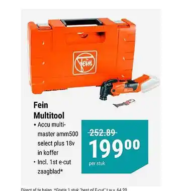 Pontmeyer Fein multitool : accu multimaster amm500 aanbieding