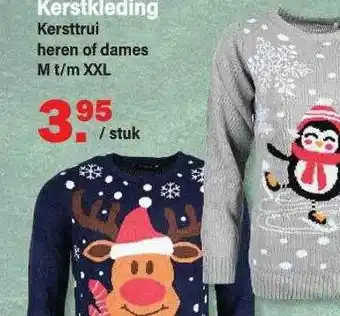 Van Cranenbroek Kerstkleding kersttrui heren of dames aanbieding