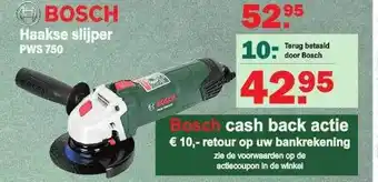 Van Cranenbroek Bosch haakse slijper pws 750 aanbieding