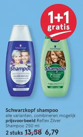 Etos Schwarzkopf shampoo 250ml aanbieding