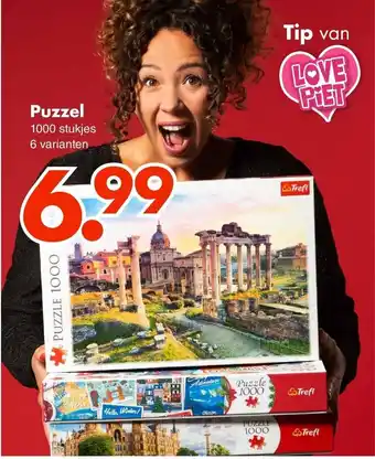 Wibra Puzzel 1000 stukjes 6 varianten aanbieding