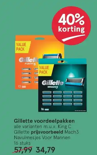 Etos Gillette voordeelpakken aanbieding