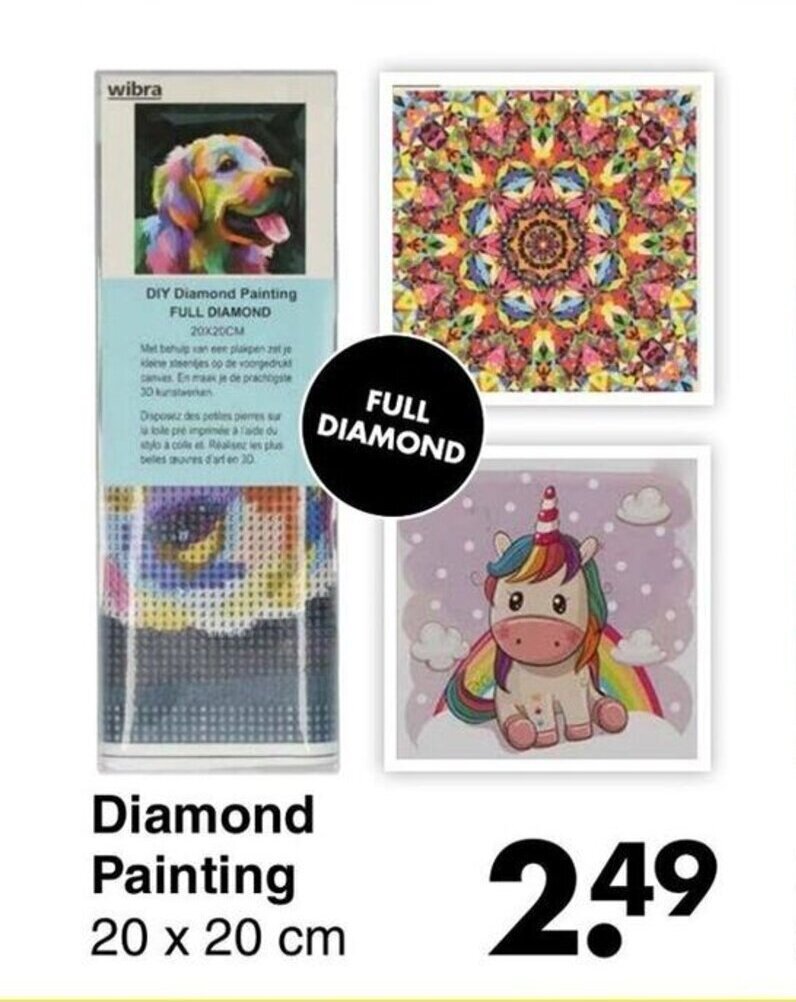 Diamond Painting, Mandala Flower Diamond Painting Accessori per il di