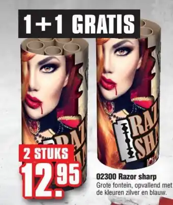 XL vuurwerk 02300 razor sharp aanbieding