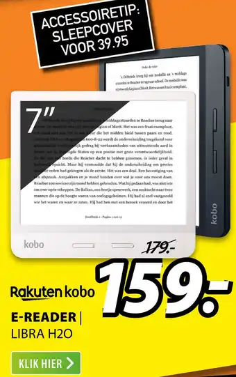 Expert Rakuten Kobo E-Reader | Libra H2O aanbieding