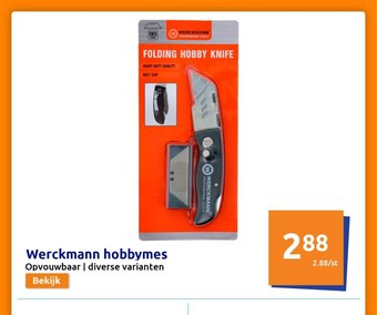 Action Werckmann hobbymes aanbieding