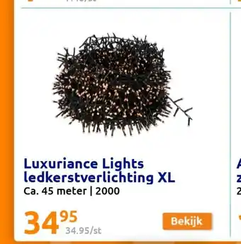 Action Luxuriance Lights ledkerstverlichting XL 45 meter aanbieding