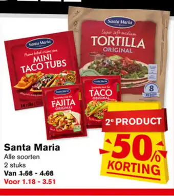 Hoogvliet Santa maria aanbieding