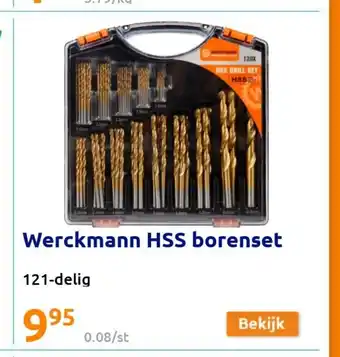 Action Werckmann HSS borenset 121-delig aanbieding