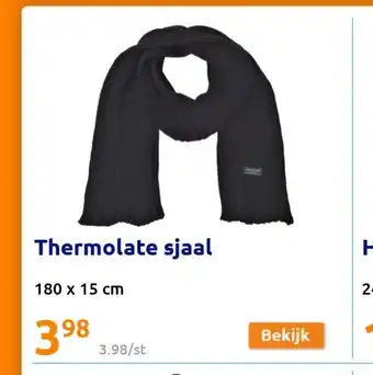 Action Thermolate sjaal 180 x 15 cm aanbieding