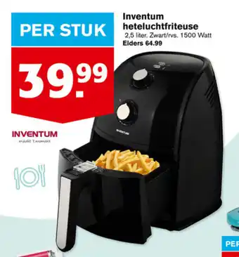 Hoogvliet Inventum heteluchtfriteuse 2,5 liter aanbieding