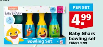 Hoogvliet Baby shark bowling set aanbieding