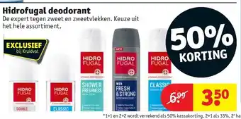 Kruidvat Hidrofugal deodorant aanbieding