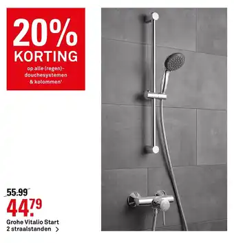 Karwei Grohe vitalio start 2 straalstanden aanbieding