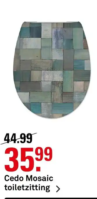 Karwei Cedo mosaic toiletzitting aanbieding