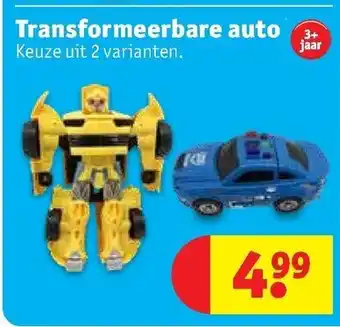 Kruidvat Transformeerbare auto aanbieding