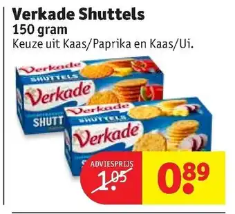 Kruidvat Verkade Shuttels 150g aanbieding