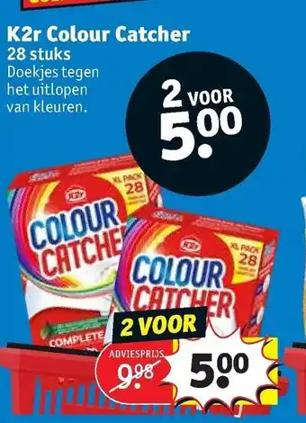 Kruidvat K2r Color Catcher 2*28 stuks aanbieding