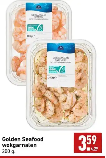 ALDI Golden Seafood wokgarnalen 200 gram aanbieding