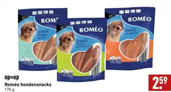 ALDI Romeo hondesnacks 170 gram aanbieding