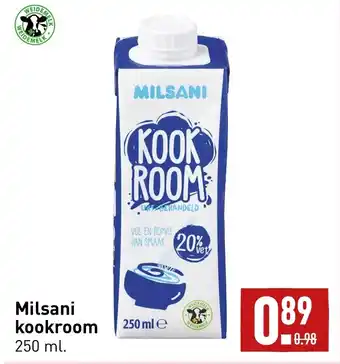 ALDI Milsani kookroom 250ml aanbieding