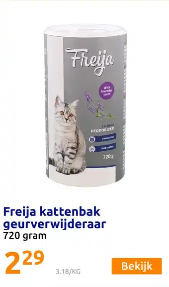 Action Freija kattenbak geurverwijderaar aanbieding