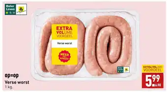 ALDI Verse worst  1kg aanbieding