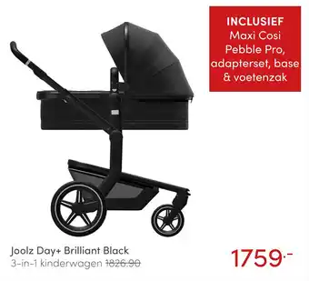 Baby & Tiener Joolz Day+ Brilliant Black 3-in-1 kinderwagen aanbieding