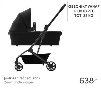 Baby & Tiener Joolz Aer Refined Black 2-in-1 kinderwagen aanbieding